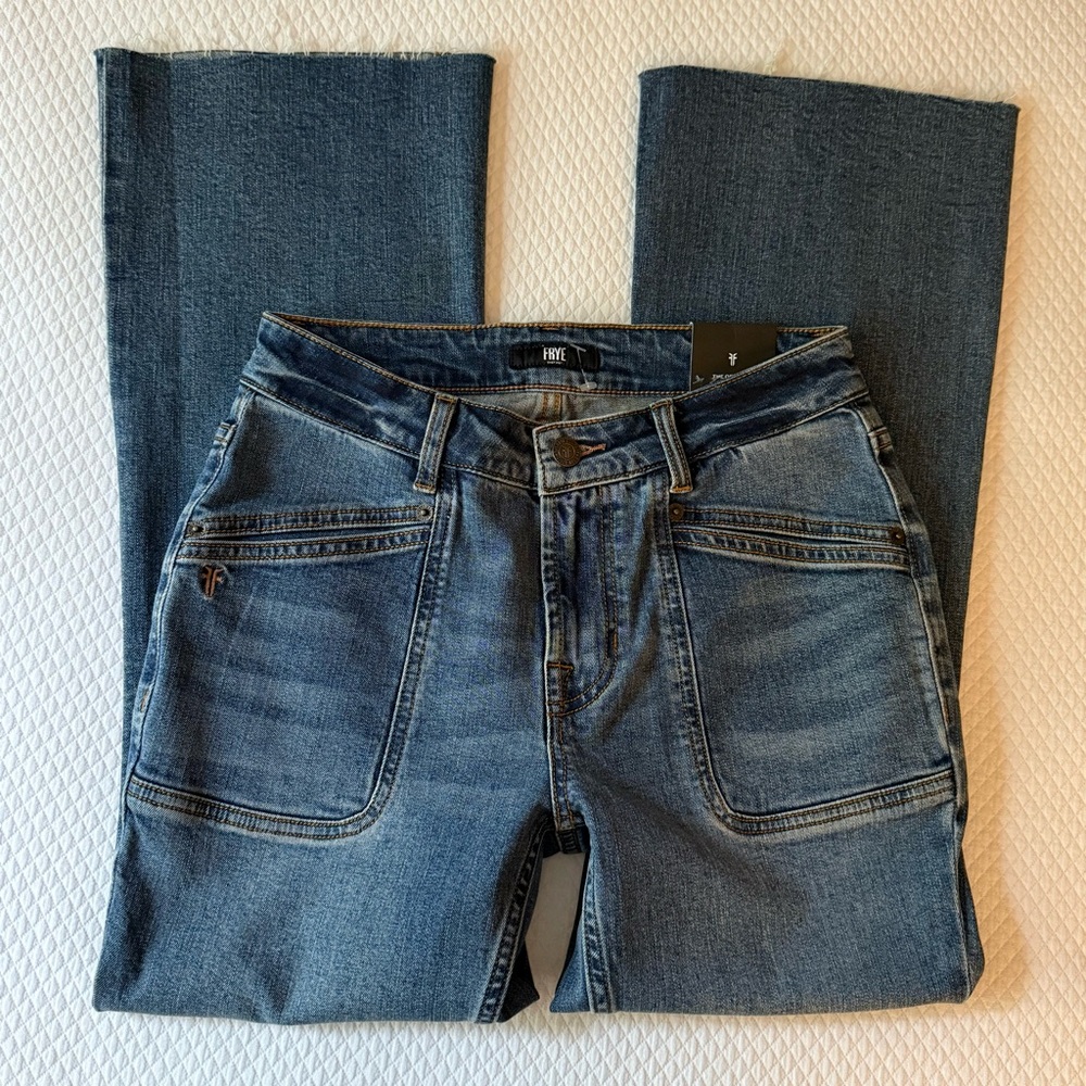 Frye Co. Veronica Crop‎ Boot Mid Rise Bootcut Size 24